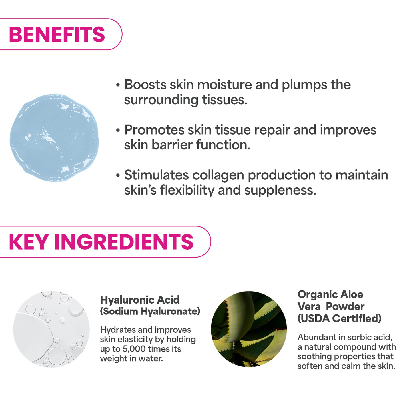 Hyaluronic Acid | Professional Hydrojelly® Mask